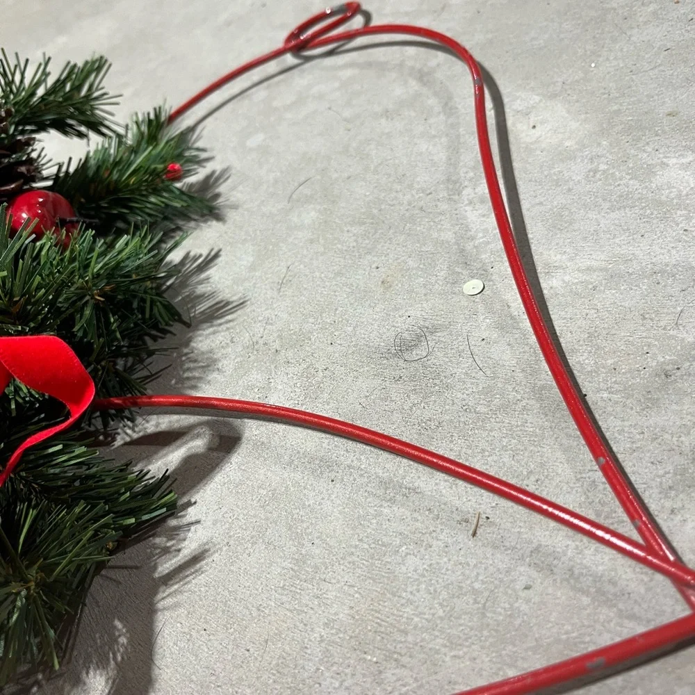 Holiday Bell Wreath with Red and Green Accents